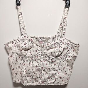 Floral Cream Women's Top